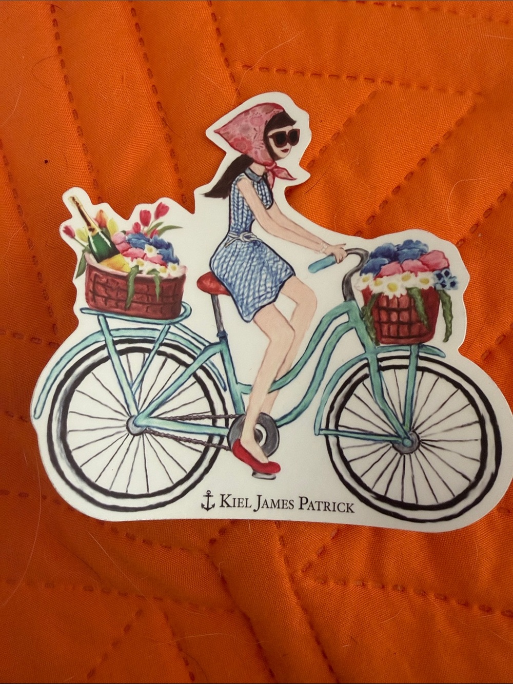 Kiel James Patrick Girl Bicycle Sticker